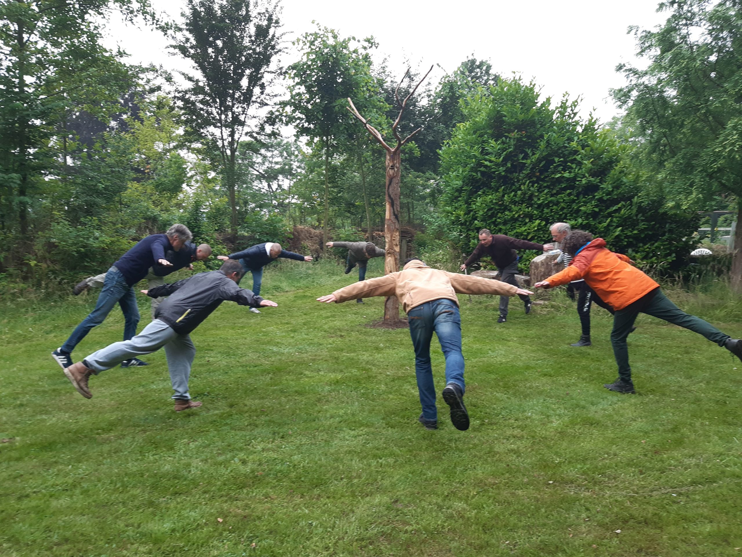 Man op mannentraining mannen in t wild