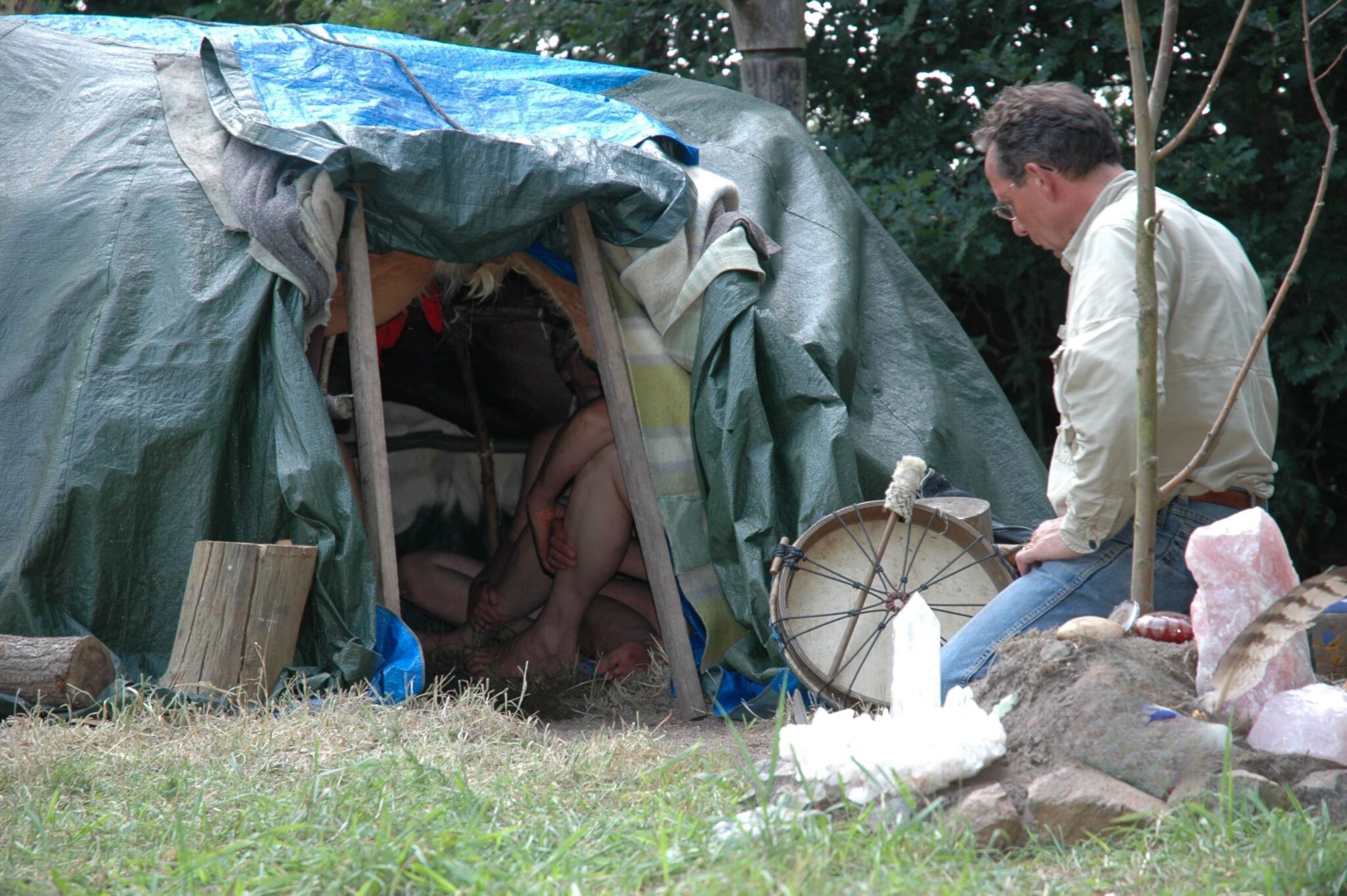 Mannentraining mannen in t wild vuur