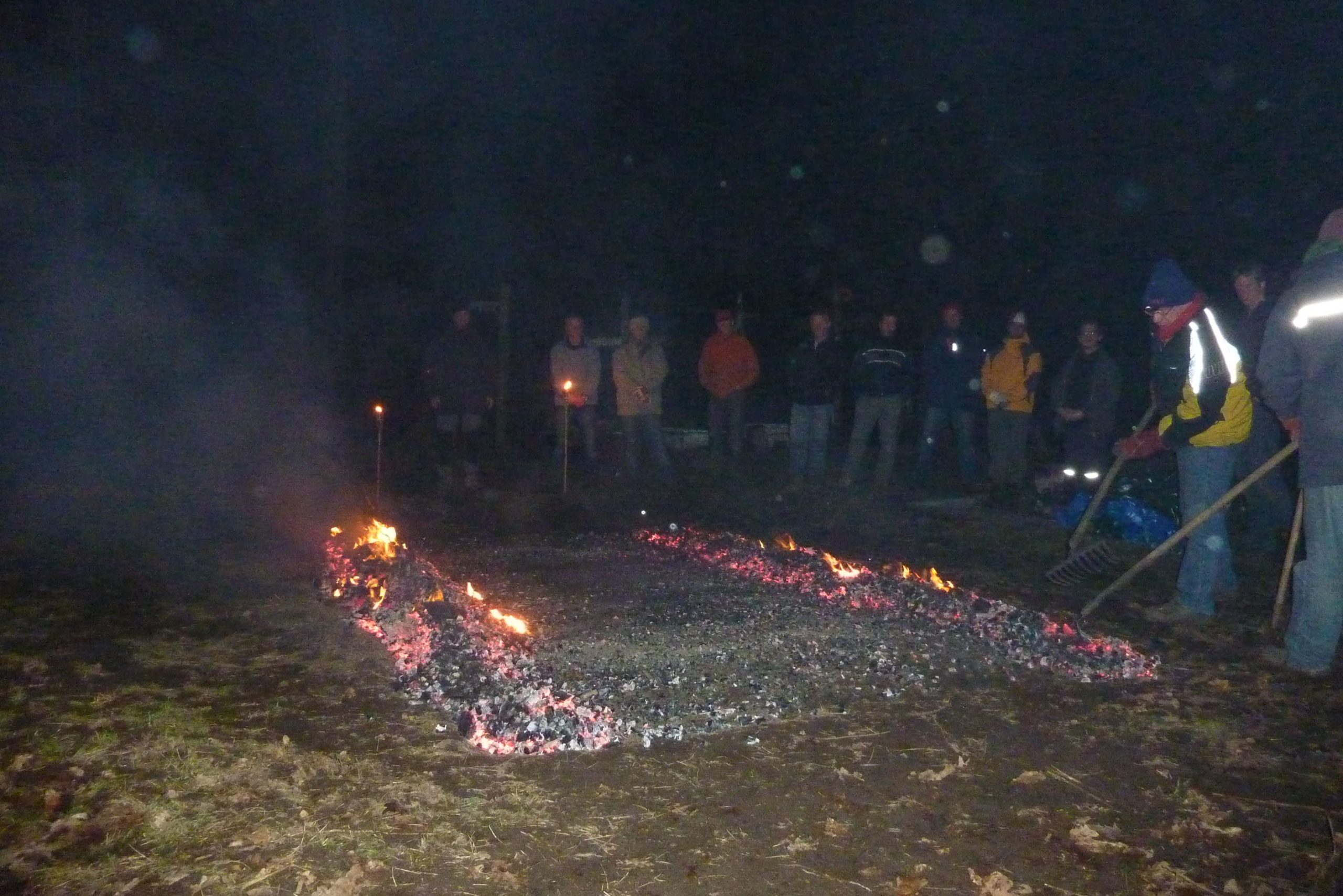 Mannentraining mannen in t wild vuur