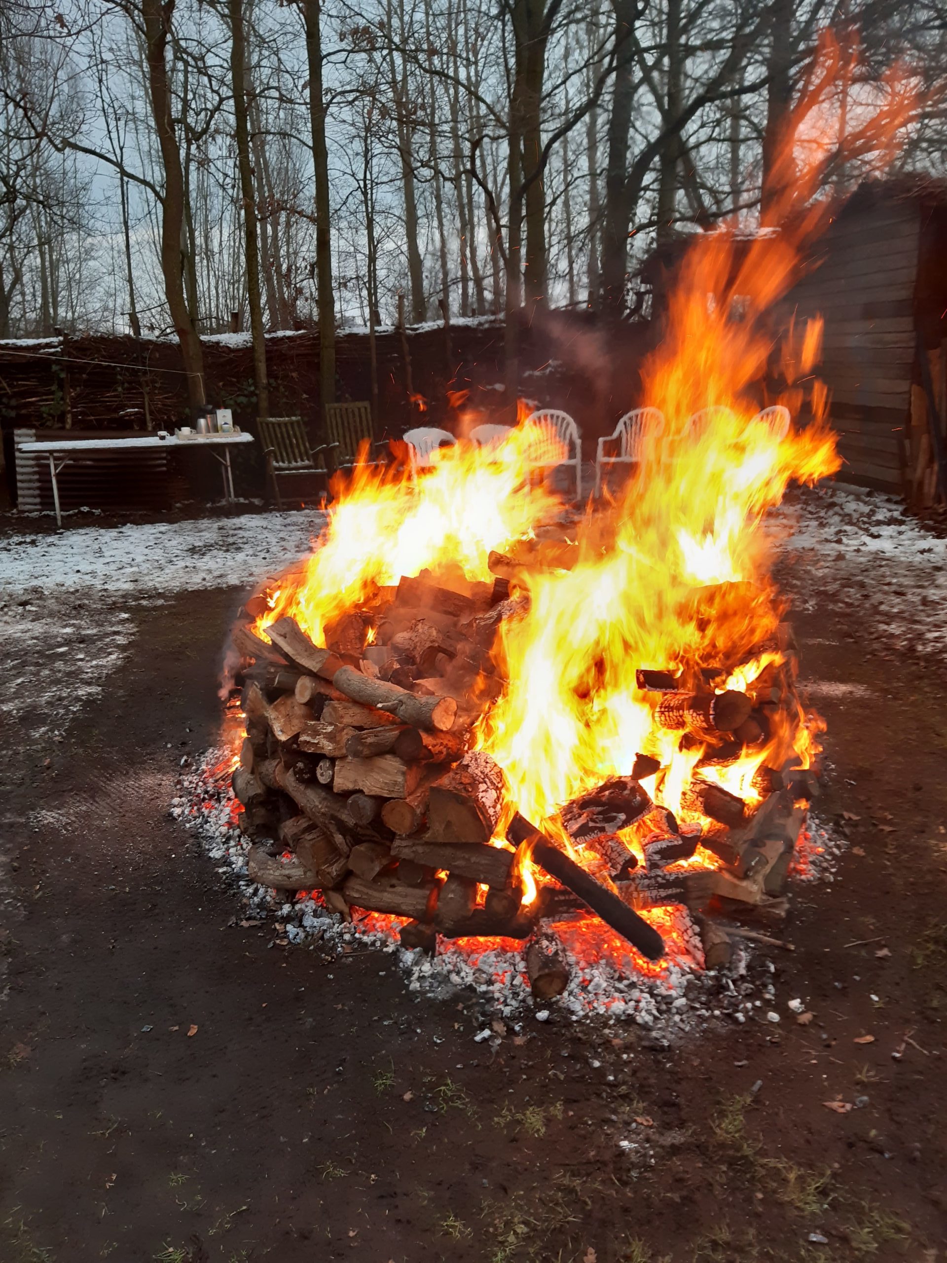 Mannentraining mannen in t wild vuur